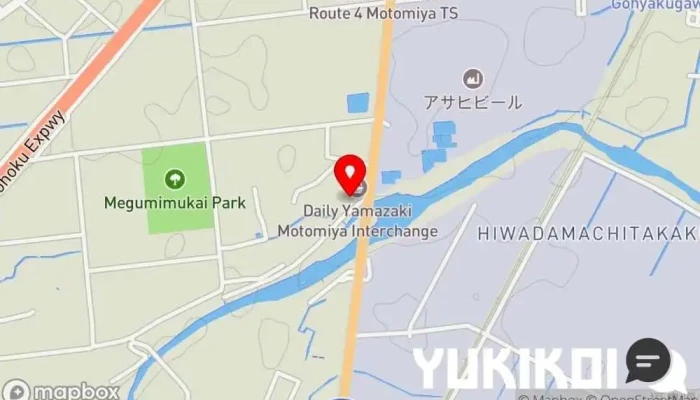 の地図 レストラン萩 日本式洋食レストラン で 本宮市