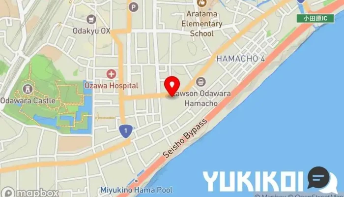 の地図 ロイヤルホスト小田原店 ファミリー レストラン, レストラン で 小田原市