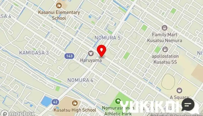 の地図 ロイヤルホスト草津店 ファミリー レストラン, レストラン で 草津市