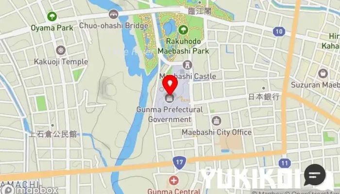 の地図 ヴォレ・シーニュ フランス料理店, 日本式洋食レストラン で 前橋市