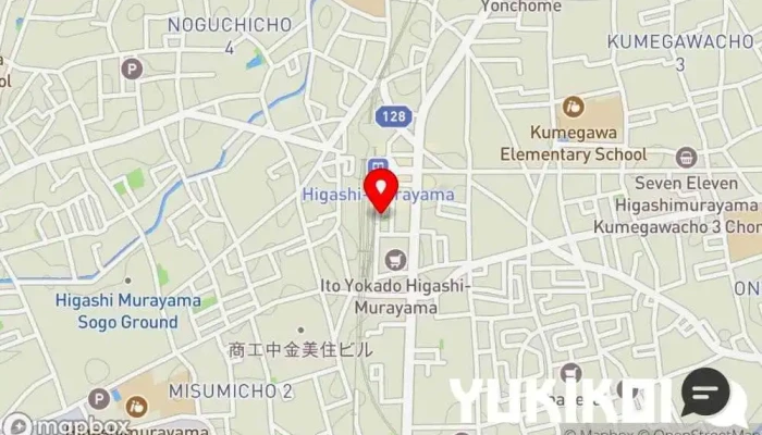 の地図 一元ちゃん 中華料理店, 居酒屋, ラーメン屋 で 東村山市