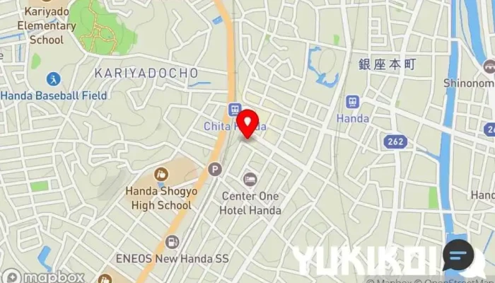 の地図 一心屋 本店 うなぎ料理店, 和食店 で 半田市
