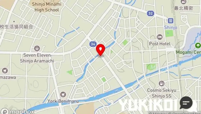 の地図 一茶庵 支店 ラーメン屋 で 新庄市