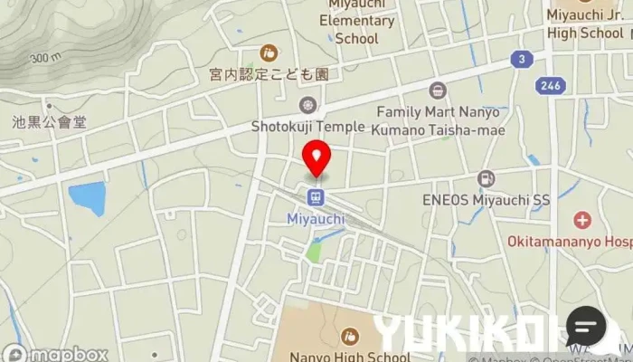 の地図 三浦屋そばや ラーメン屋 で 南陽市