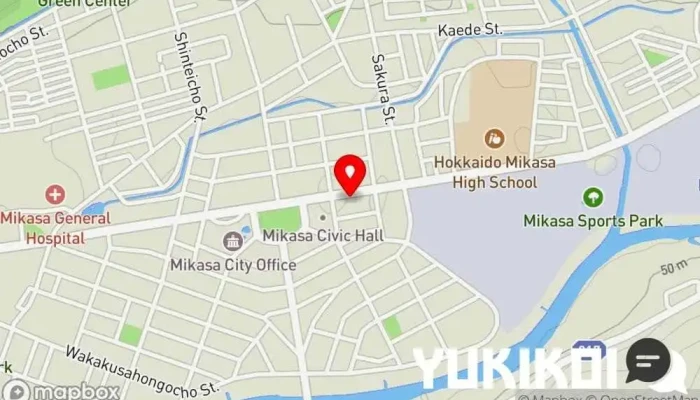 の地図 三笠鶏玉ラーメン 創 三笠本店 ラーメン屋 で 三笠市