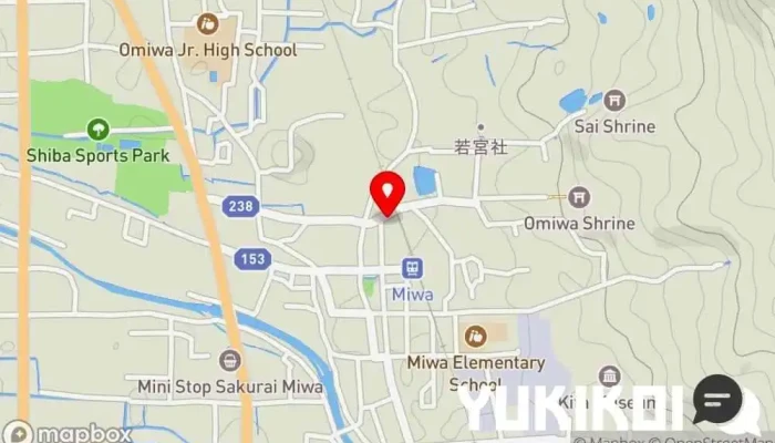 の地図 三輪そうめん流し 乾製麺所 麺類専門店 で 桜井市