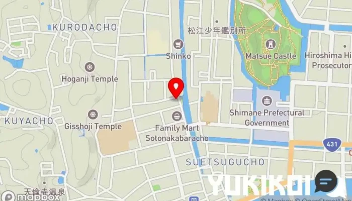 の地図 中国山地蕎麦工房 ふなつ 蕎麦店 で 松江市