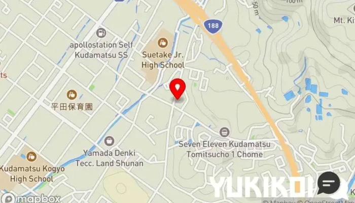 の地図 中華そば 蘭らん ラーメン屋 で 下松市