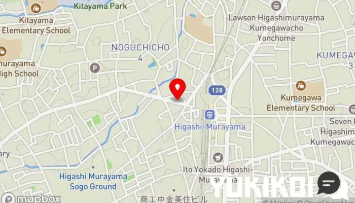 の地図 中華料理 正来 中華料理店 で 東村山市