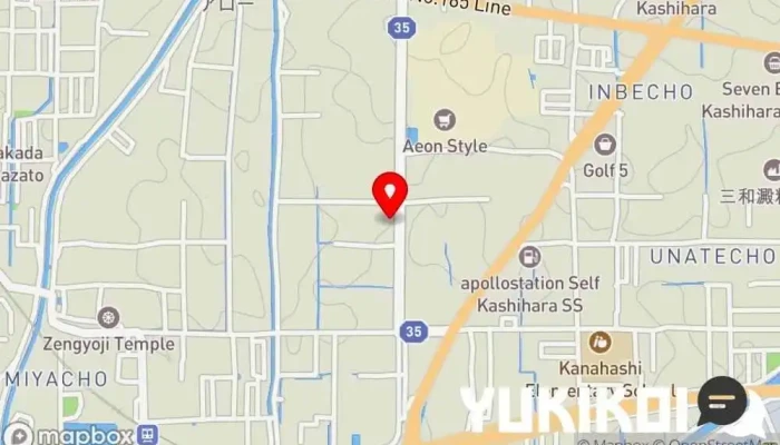の地図 中華飯店 中華料理店 で 橿原市