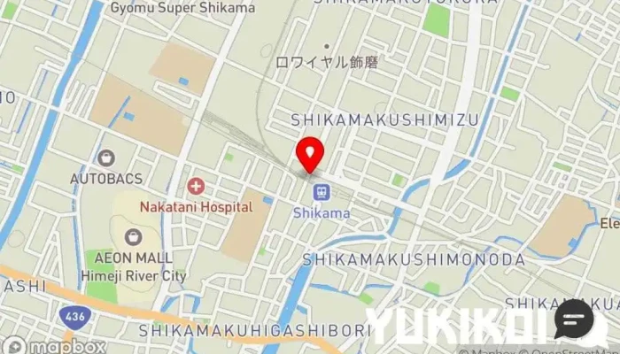 の地図 串処あさひ 居酒屋, テイクアウト, もつ鍋料理店, 串揚げ、串カツ店 で 姫路市