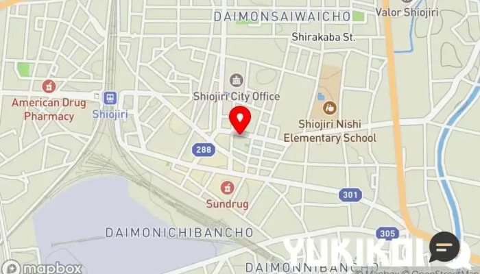 の地図 串喝 久兵衛 串揚げ、串カツ店, レストラン で 塩尻市