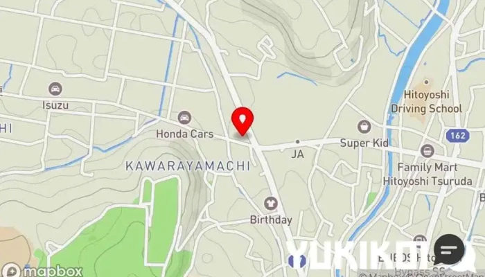 の地図 串焼きひがし 人吉本店 焼き鳥店, 和食店, 肉料理店 で 人吉市
