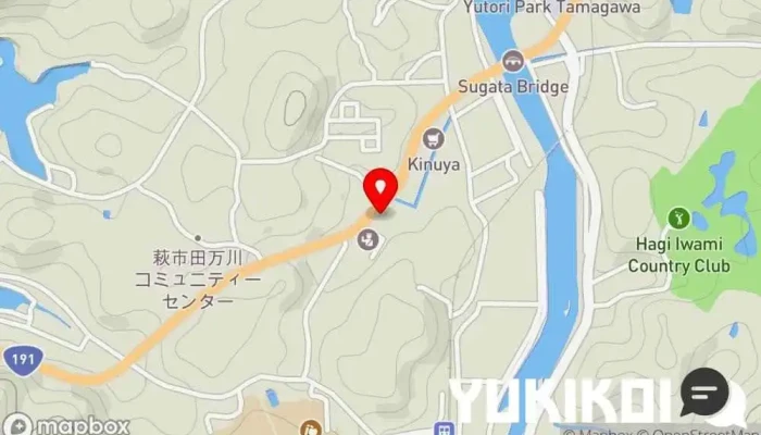 の地図 丹吾亭 和食店, レストラン, 天ぷら店 で 萩市