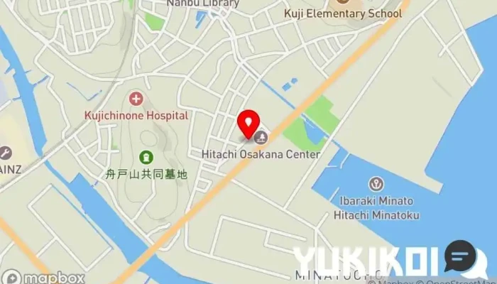 の地図 久慈浜みなと寿司 寿司店 で 日立市