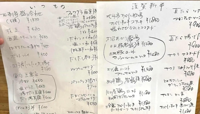 二代目佐平次 -  メニュー - 函館市