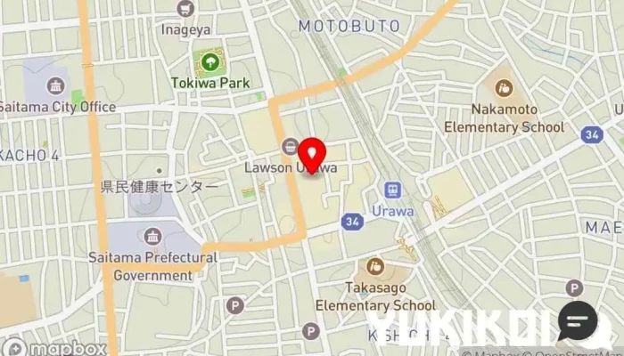 の地図 五感 浦和店 (gokan) イタリア料理店 で さいたま市
