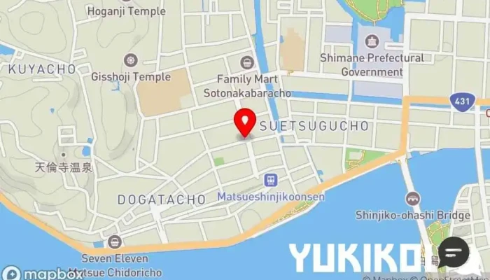 の地図 五歩屋 居酒屋, 和食店 で 松江市