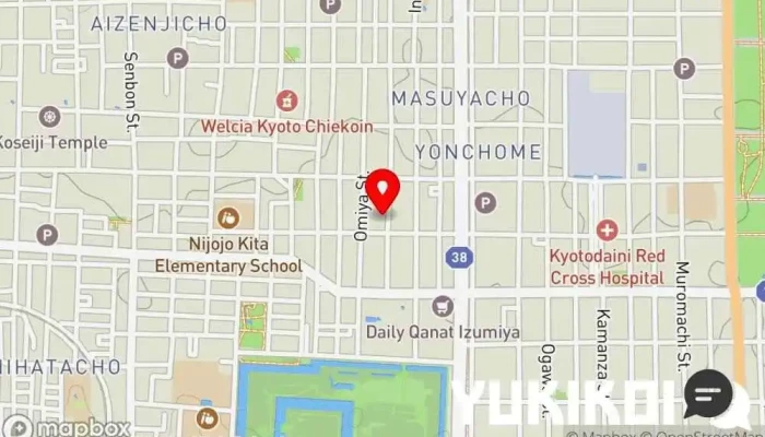 の地図 京料理 西陣 松粂 レストラン, 純和食店, 京都風日本料理店 で 京都市