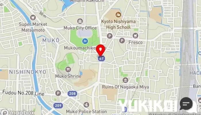 の地図和食店, 寿司店 京料理・寿司・仕出し 矢尾卯 en 向日市 の地図 京料理・寿司・仕出し 矢尾卯 和食店, 寿司店 で 向日市