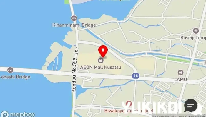の地図 京都・嵐山 清修庵 イオンモール草津店 京都風日本料理店 で 草津市