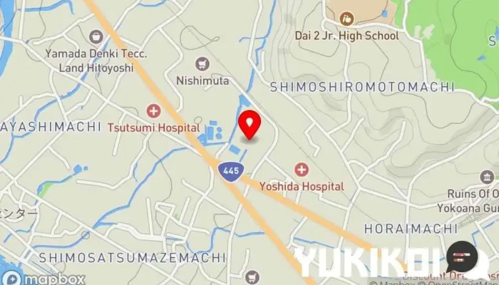 の地図 人吉市  で 人吉市