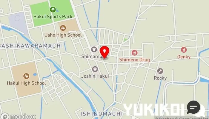 の地図 八幡のすしべん 石野店 軽食店 で 羽咋市