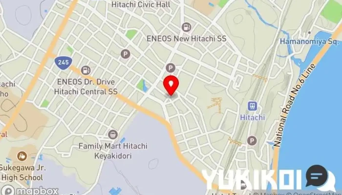 の地図 公蘭 中華料理店 で 日立市