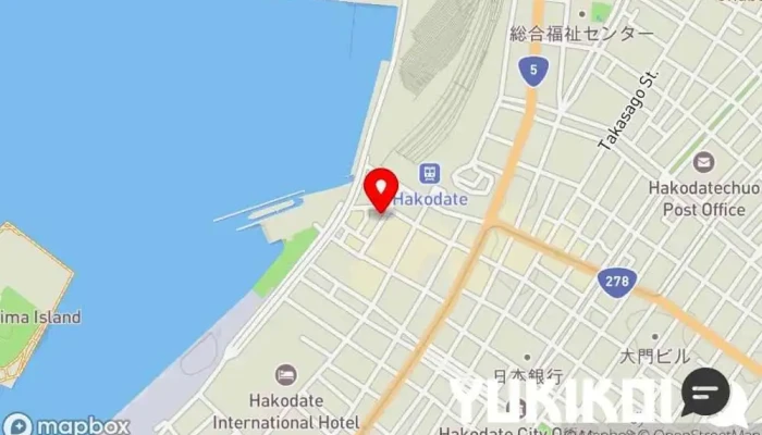 の地図 函館朝市 味の一番 定食屋, 和食店, ラーメン屋 で 函館市