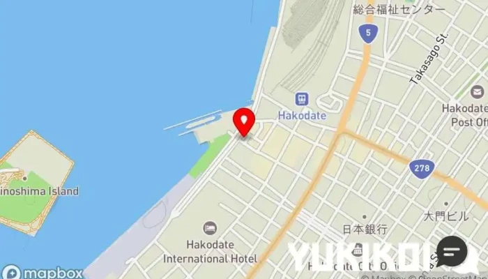 の地図 函館朝市すずや食堂 定食屋, 海鮮丼専門店 で 函館市