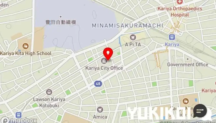 の地図 刈谷市役所 食堂 定食屋 で 刈谷市