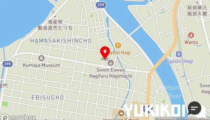 の地図 割烹 千代 和食店, 純和食店 で 萩市