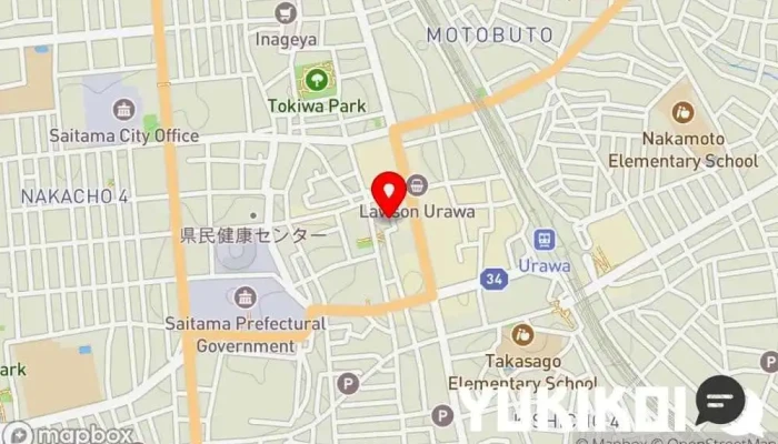 の地図 割烹 石屋 和食店, 居酒屋, 会席・懐石料理店, 天ぷら店 で さいたま市