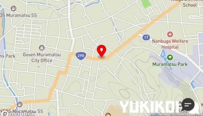 の地図 割烹仕出し松の家 和食店, 純和食店, 料亭 で 五泉市
