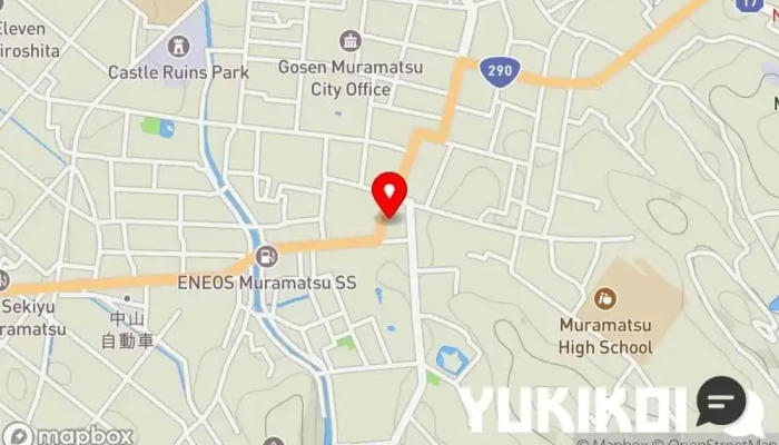 の地図 割烹新瀧 和食店 で 五泉市