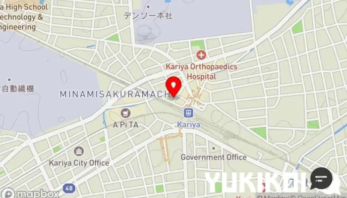 の地図 創作餃子バル ぎょうざのしわざ 刈谷駅前店 居酒屋 で 刈谷市