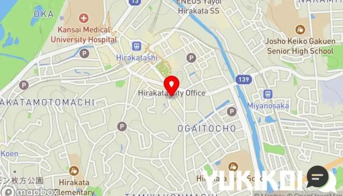 の地図 創菜酒房 おん 枚方本店 居酒屋, テイクアウト, 寿司店 で 枚方市