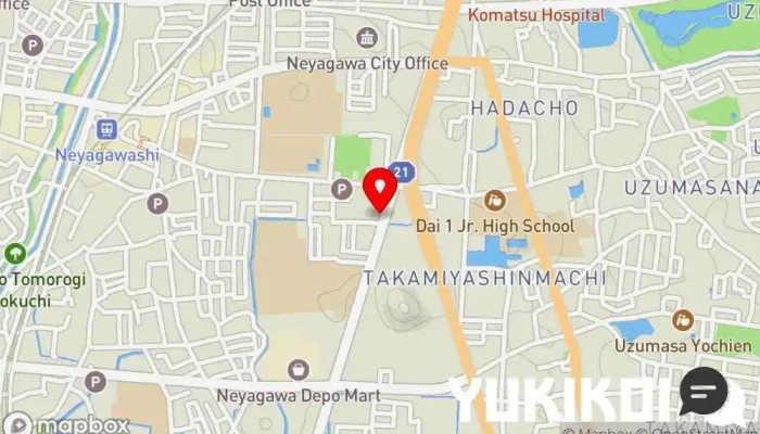 の地図 功留館ふりだしや ラーメン屋 で 寝屋川市