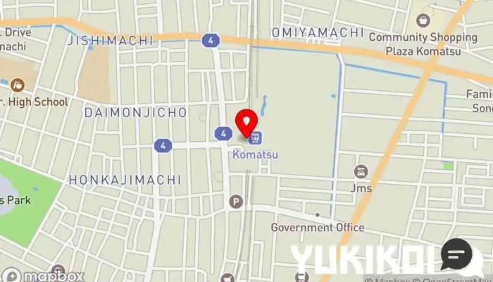 の地図 加賀白山そば 小松店 蕎麦店 で 小松市