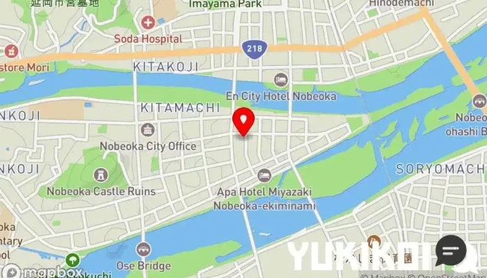 の地図 勘八寿司 寿司店 で 延岡市