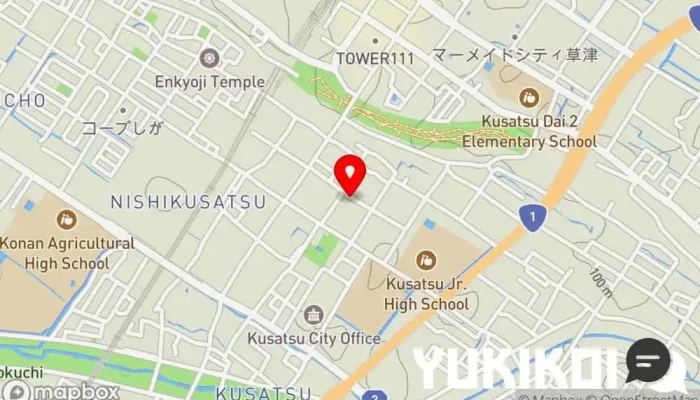 の地図 双葉魚寅楼 会席・懐石料理店 で 草津市