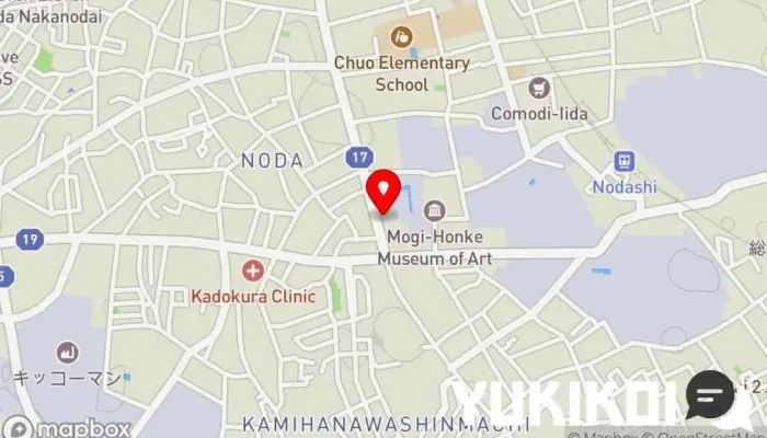 の地図 古奈金（こなきん） 蕎麦店 で 野田市