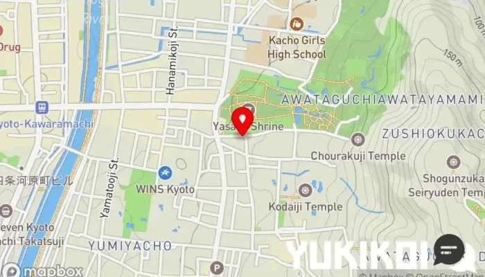 の地図 古都梅 京都風日本料理店 で 京都市
