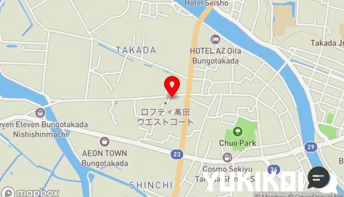 の地図 台湾料理 大王府（だいおうふ） 台湾料理店 で 豊後高田市