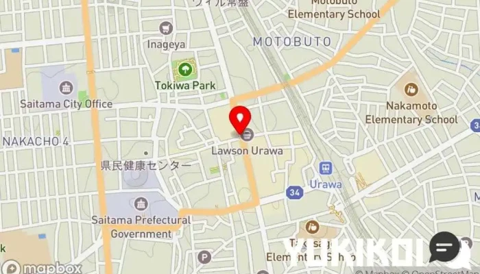 の地図 吉野家 浦和仲町店 牛丼屋, 朝食レストラン, 定食屋, ファースト フード店, 和食店, テイクアウト, レストラン, 軽食店 で さいたま市