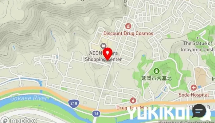の地図 味のおぐらチェーン イオン多々良店 洋食レストラン, ファミリー レストラン で 延岡市