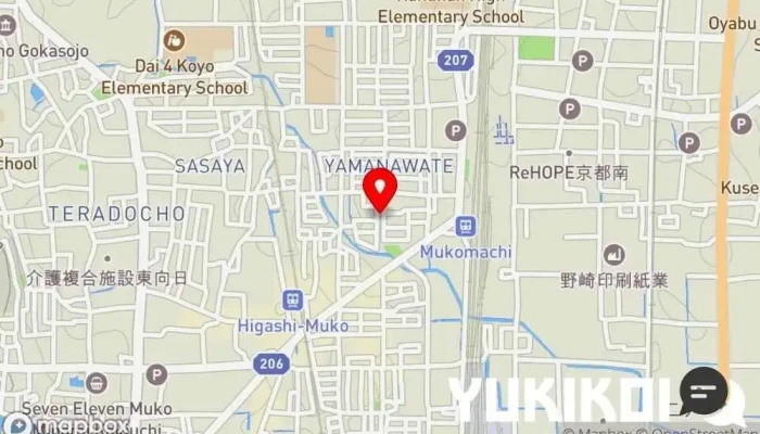 の地図 味の台所 中々 居酒屋 で 向日市