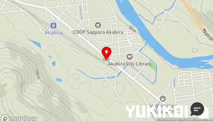 の地図 味の美和 定食屋 で 赤平市