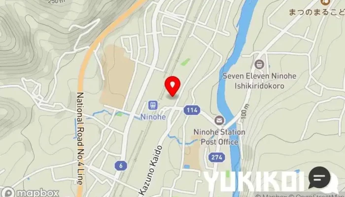 の地図 味彩工房 逢坂 ラーメン屋 で 二戸市