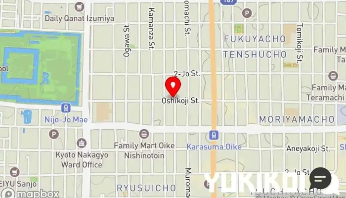 の地図 味野里香 京都風日本料理店 で 京都市
